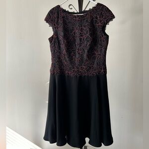 Tadashi Shoji Petite Black Dress, Size 10.